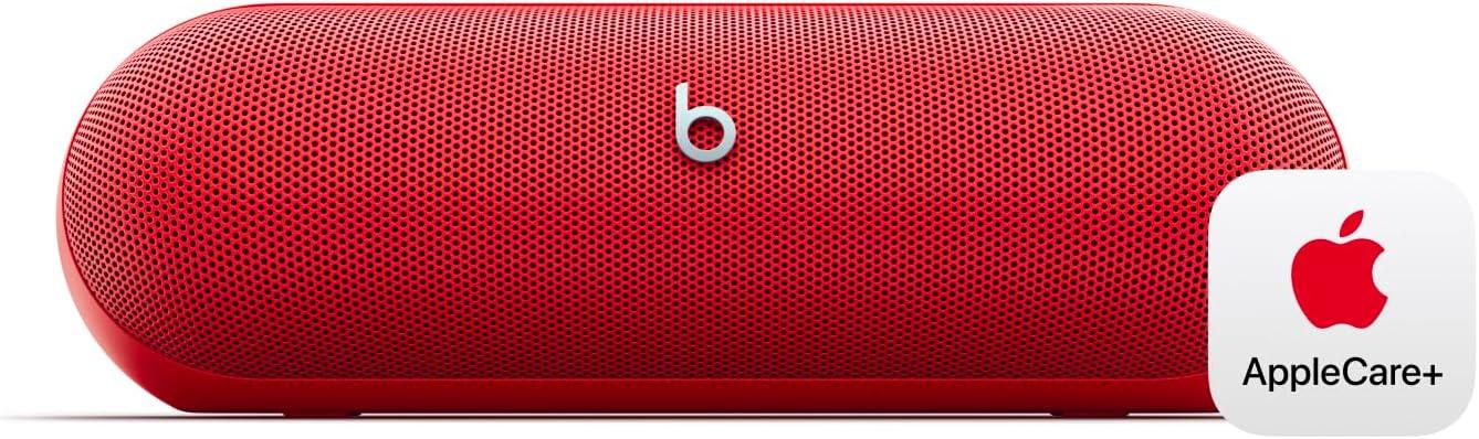 imageBeats Pill Portable Bluetooth Speaker Up to 24H Battery Life Water Resistant Bluetooth Apple amp Android Compatible Seriously Loud Sound for Home Outdoor and Travel Champagne GoldStatement Red