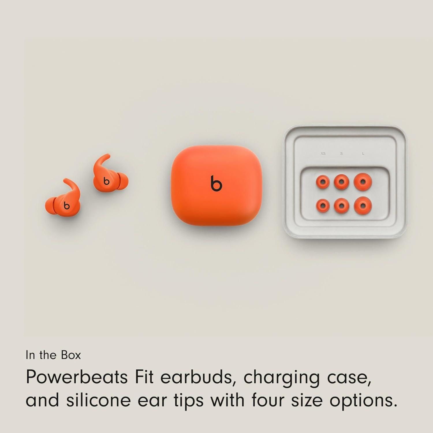 imageBeats Powerbeats Fit Wireless Noise Cancelling Workout Earbuds with SecureFit Wingtips Up to 30Hour Battery Life Sweat amp Water Resistant Apple amp Android Compatible Jet BlackGravel Gray