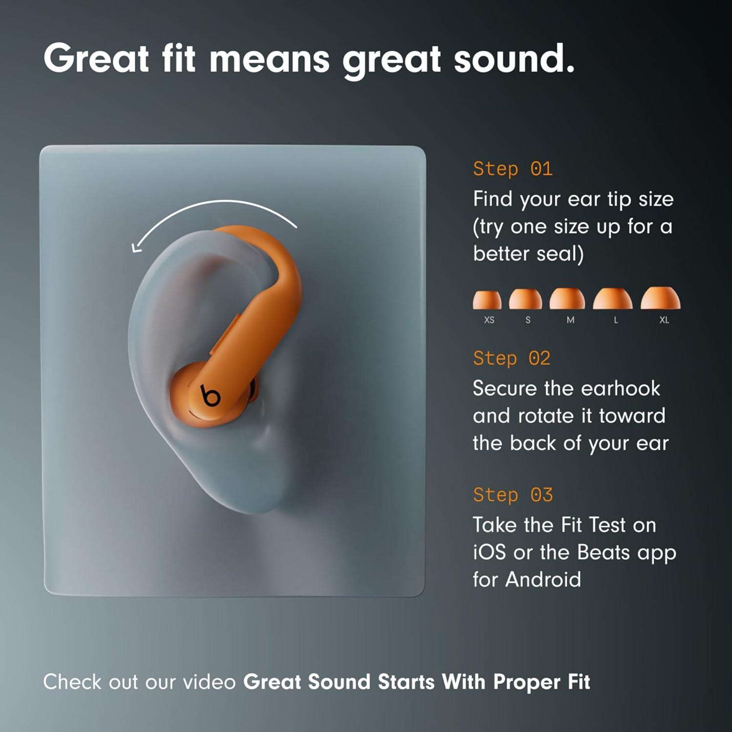 imageBeats Powerbeats Pro 2 Wireless Noise Cancelling Workout Earbuds with Secure Fit Earhooks Up to 45Hour Battery with Charging Case Sweat amp Water Resistant Heart Rate Monitoring Hyper PurpleElectric Orange