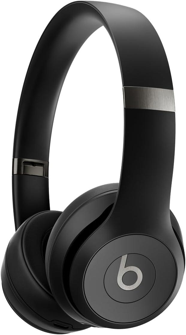 imageBeats Solo 4 Wireless OnEar Bluetooth Headphones Up to 50Hour Battery Life UltraLightweight Comfort Powerful and Balanced Sound Apple amp Android Compatible Black amp GoldMatte Black