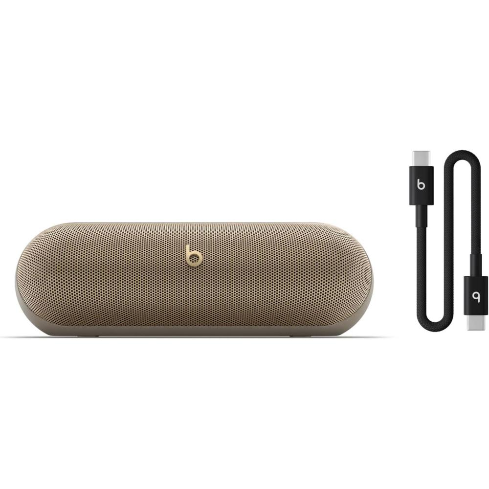 imageBeats Pill  Portable Bluetooth Speaker Up to 24H Battery Life Water Resistant Bluetooth Apple amp Android Compatible Seriously Loud Sound for Home Outdoor and Travel Champagne GoldChampagne Gold