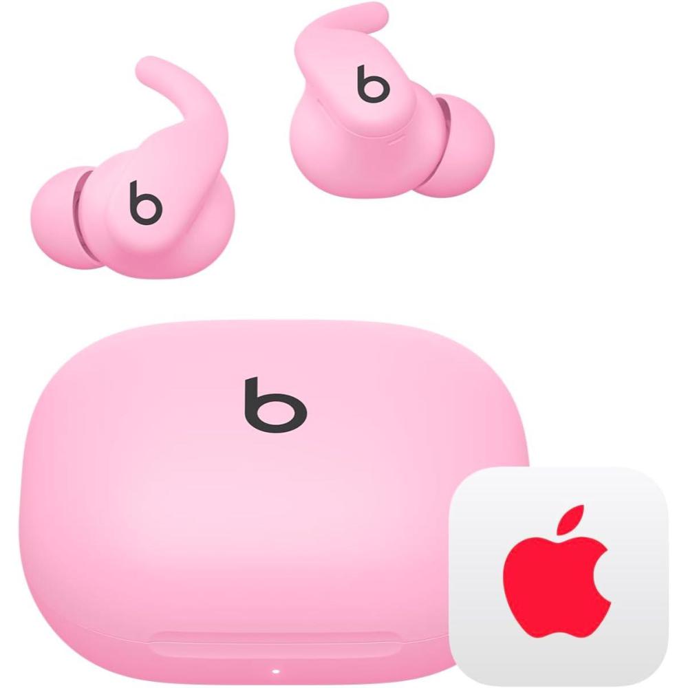 imageBeats Powerbeats Fit  Wireless Noise Cancelling Workout Earbuds with SecureFit Wingtips Up to 30Hour Battery Life Sweat amp Water Resistant Apple amp Android Compatible  Jet BlackPower Pink