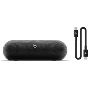 Beats Pill – Portable Bluetooth Speaker- Up to 24H Battery Life, Water Resistant, Bluetooth, Apple & Android Compatible, Seriously Loud Sound for Home, Outdoor and Travel- Champagne Gold(Matte Black)