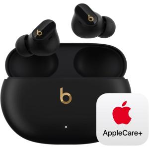 Beats Studio Buds + | True Wireless Noise Cancelling Earbuds, Enhanced Apple & Android Compatibility, Built-in Microphone, Sweat Resistant Bluetooth Headphones, Spatial Audio – Black/Gold(Black/Gold)