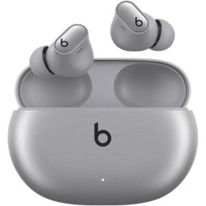 Beats Studio Buds + | True Wireless Noise Cancelling Earbuds, Enhanced Apple & Android Compatibility, Built-in Microphone, Sweat Resistant Bluetooth Headphones, Spatial Audio – Black/Gold(Cosmic Silver)
