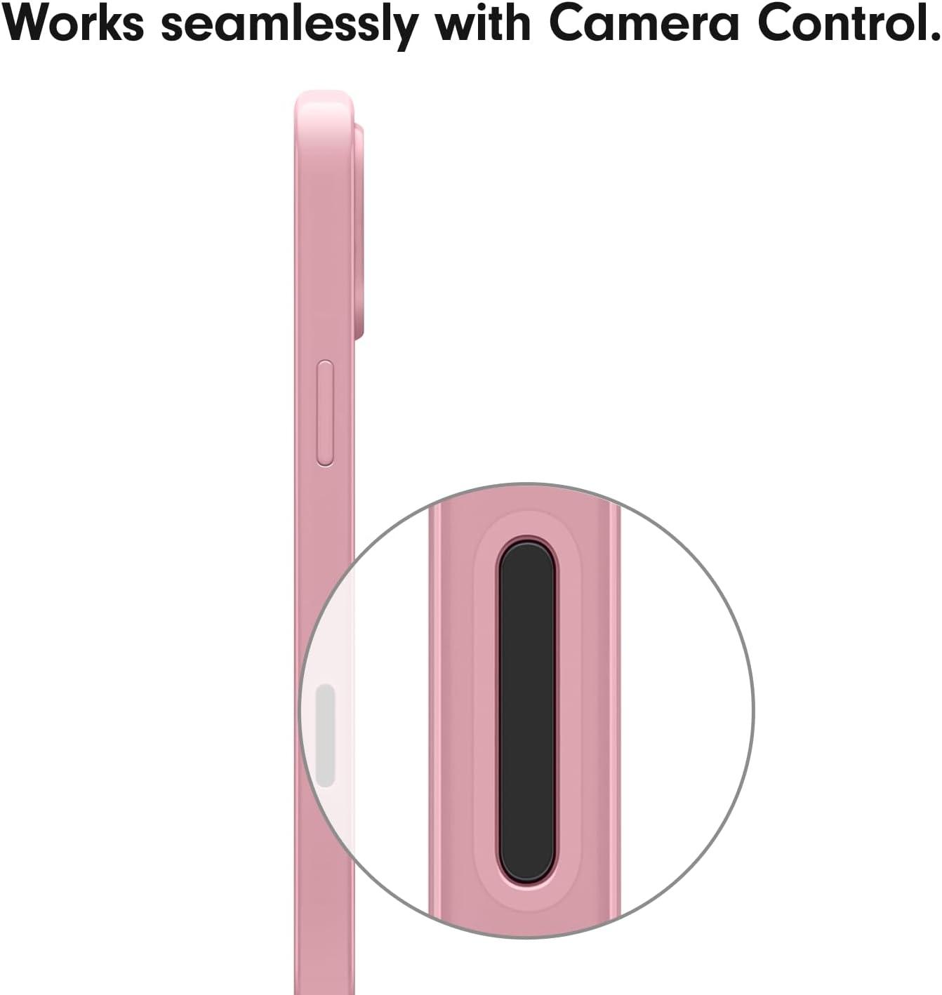 imageBeats iPhone 16 Pro Case with MagSafe and Camera Control ScratchResistant Protective Cover Slim Fit Microfiber Lining Riptide BlueSunrise Pink