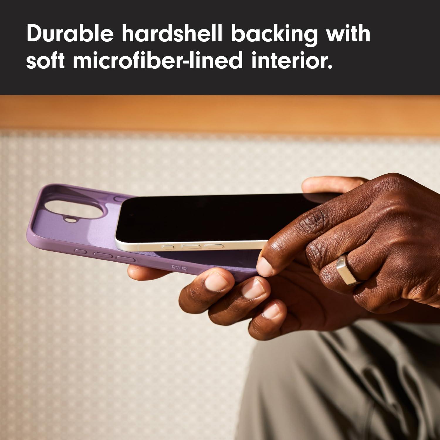 imageBeats iPhone 16 Pro Case with MagSafe and Camera Control ScratchResistant Protective Cover Slim Fit Microfiber Lining Riptide BlueSunset Purple