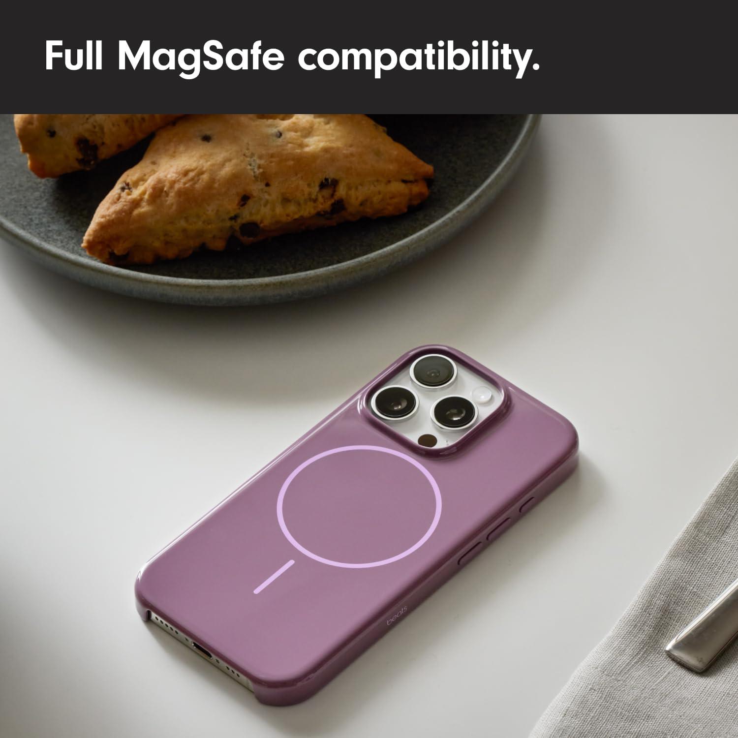 imageBeats iPhone 16 Pro Case with MagSafe and Camera Control ScratchResistant Protective Cover Slim Fit Microfiber Lining Riptide BlueSunset Purple