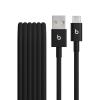 imageBeats USBC to USBC Woven Cable Fast Charging DurableTangleFree Compatible Charger for Apple amp Android Devices 15 m 5 ft  Nitro NavyBolt Black