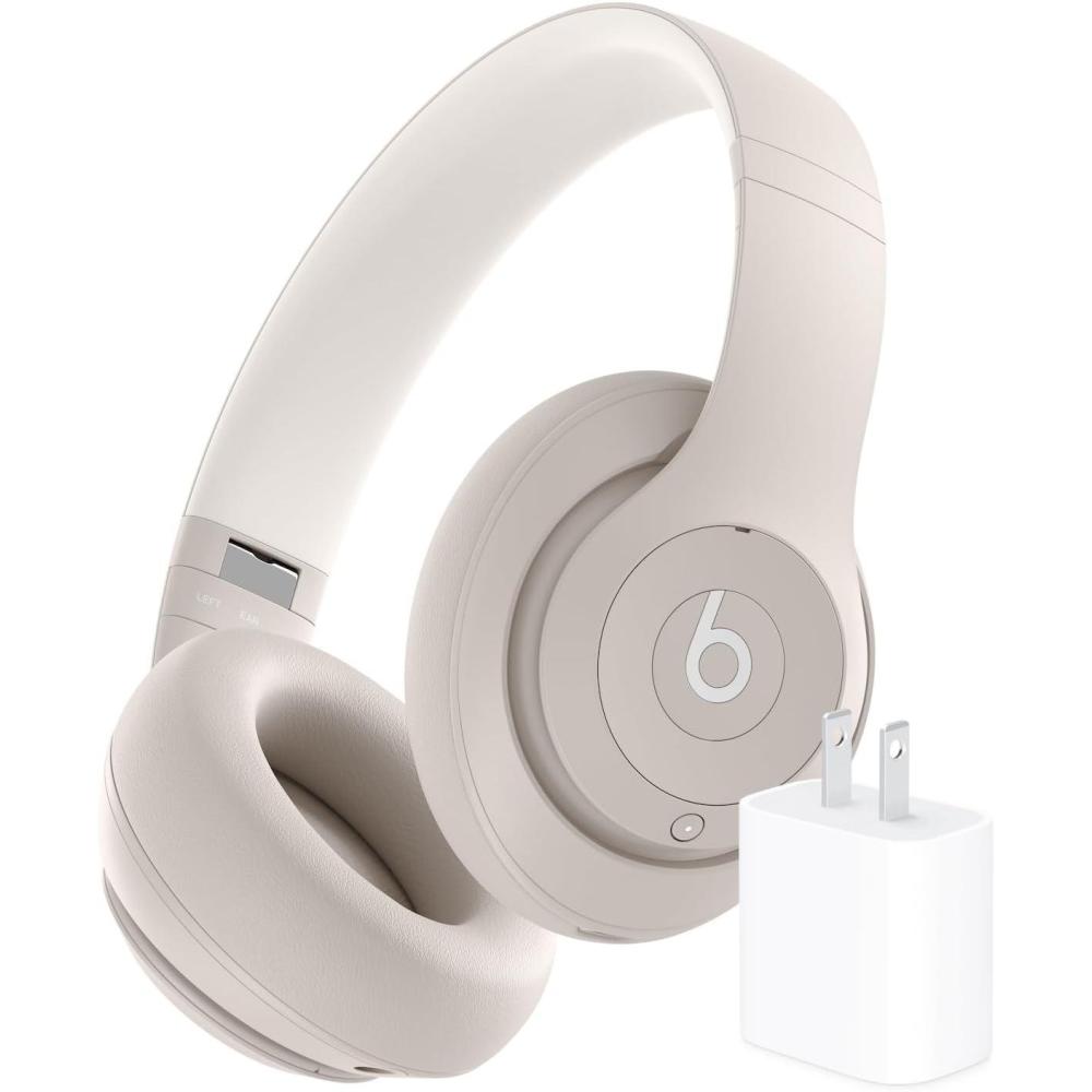 imageBeats Studio Pro Bluetooth Noise Cancelling Headphones with Apple 20W USBC Power Adapter  Sandstone