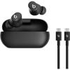Beats Solo Buds – Wireless Bluetooth Earbuds with USB-C Charging Cables (1.5) – Transparent Red(Matte Black)