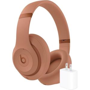 Beats Studio Pro x Kim Kardashian Bluetooth Noise Cancelling Headphones with Apple 20W USB-C Power Adapter – Dune