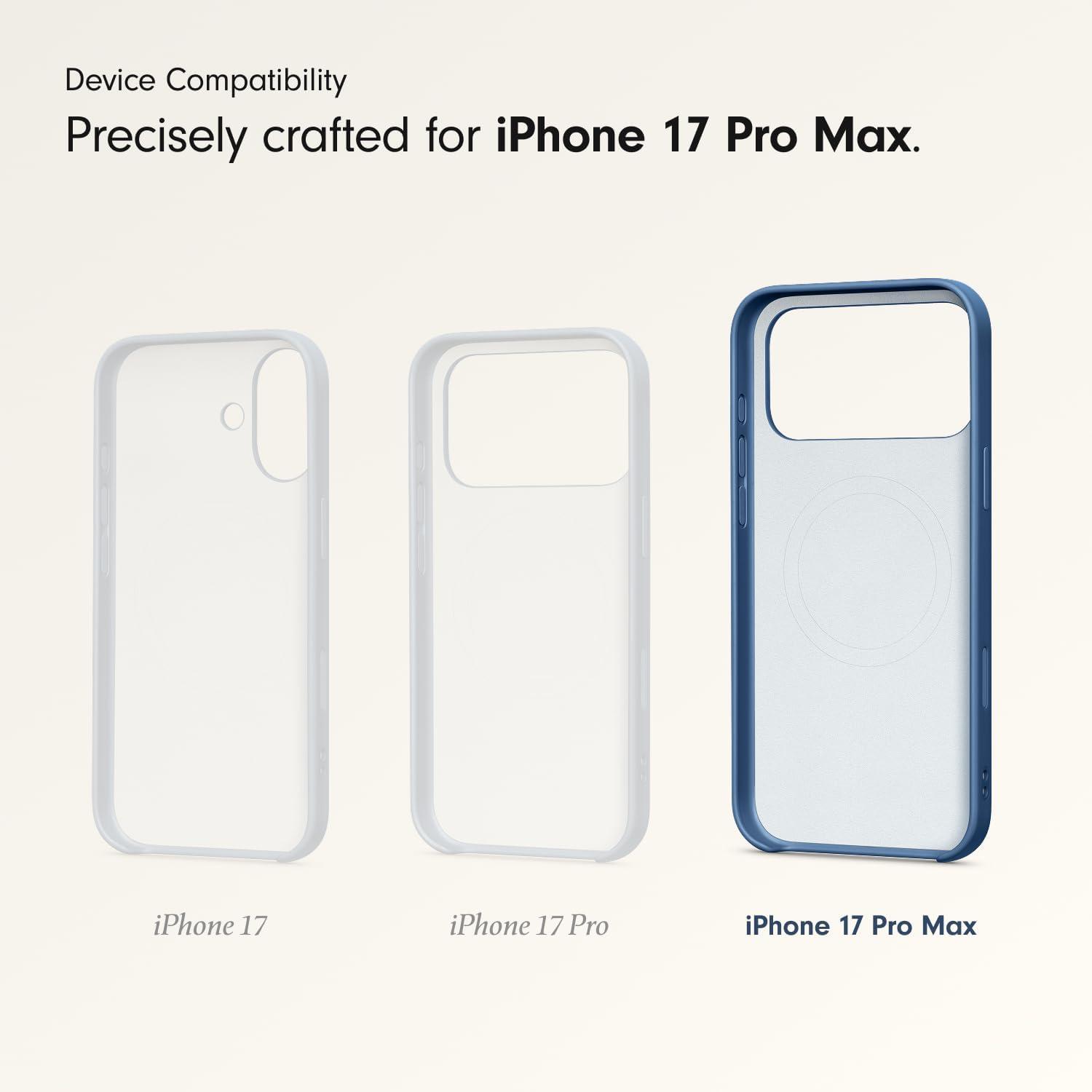 imageBeats iPhone 17e Case with MagSafe Thin and Light Hardshell Matt Finish Microfibre Lining Lime StoneBedrock Blue