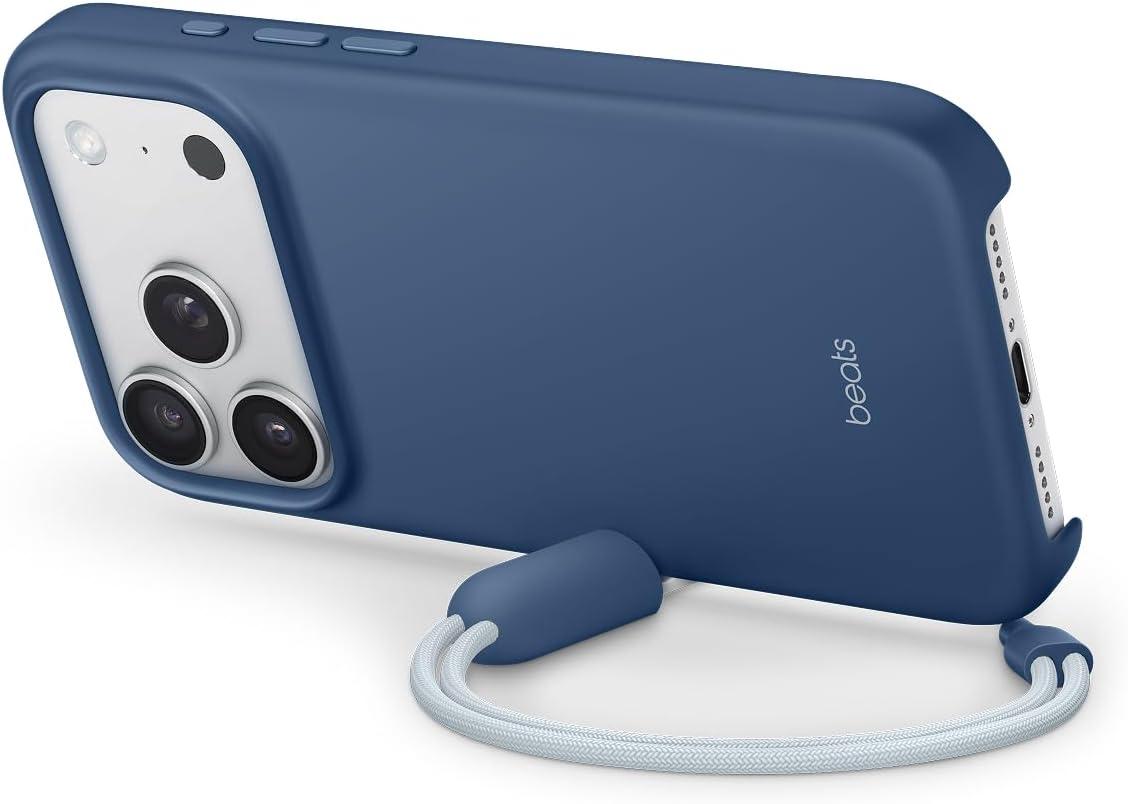 imageBeats iPhone 17e Case with MagSafe Thin and Light Hardshell Matt Finish Microfibre Lining Lime StoneBedrock Blue