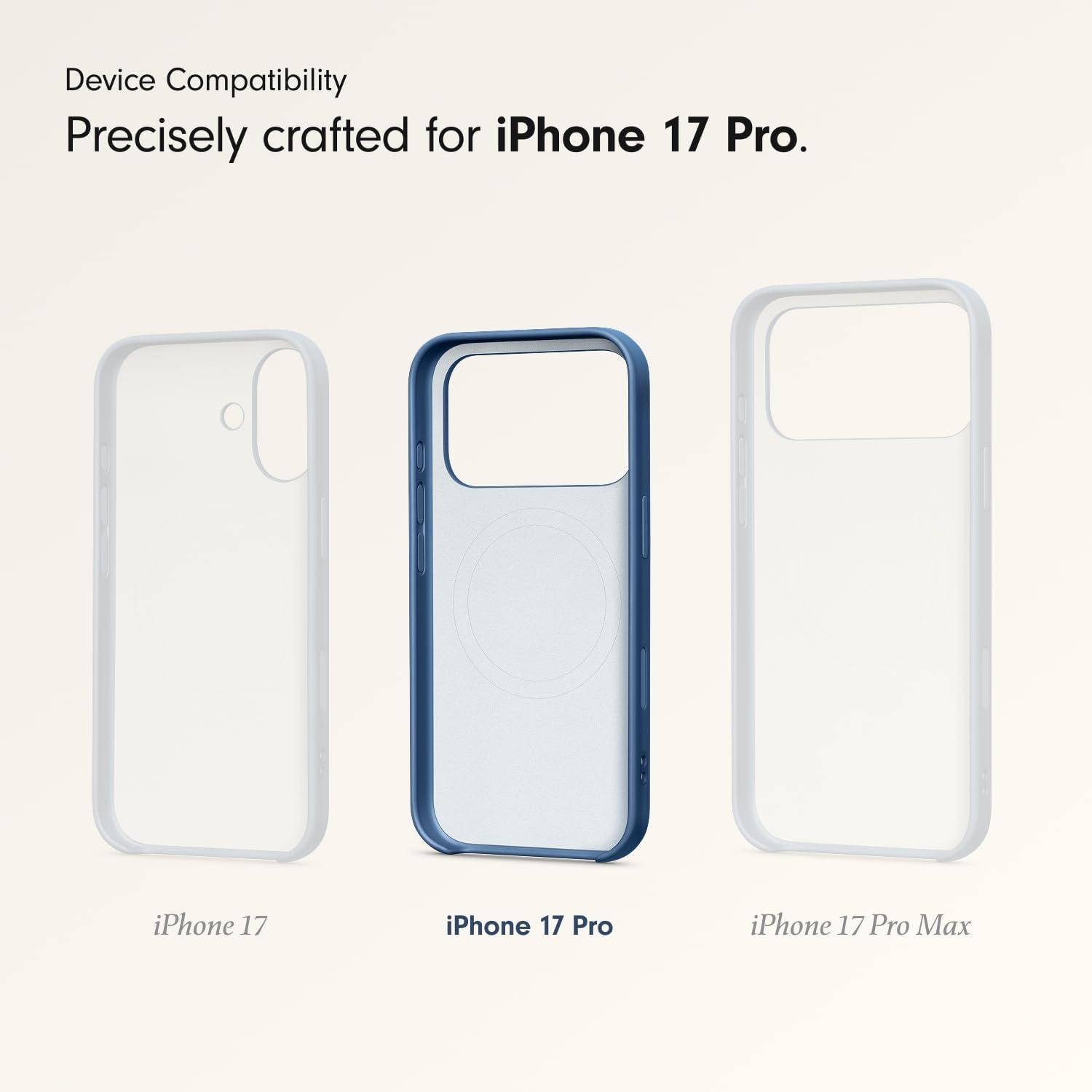 imageBeats iPhone 17e Case with MagSafe Thin and Light Hardshell Matt Finish Microfibre Lining Lime StoneBedrock Blue
