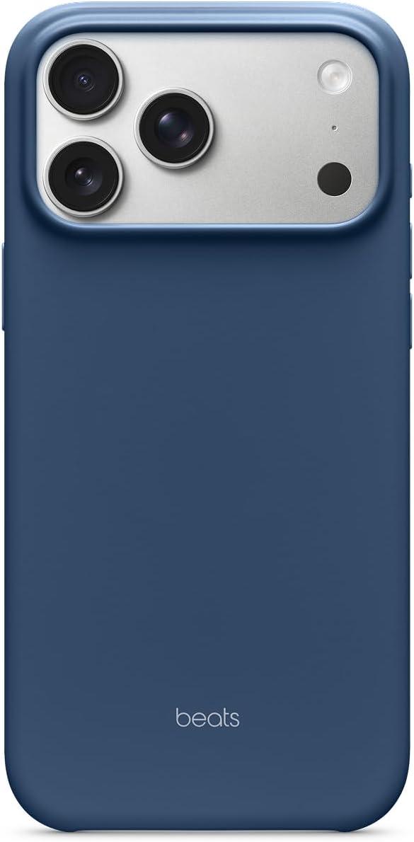 imageBeats iPhone 17e Case with MagSafe Thin and Light Hardshell Matt Finish Microfibre Lining Lime StoneBedrock Blue