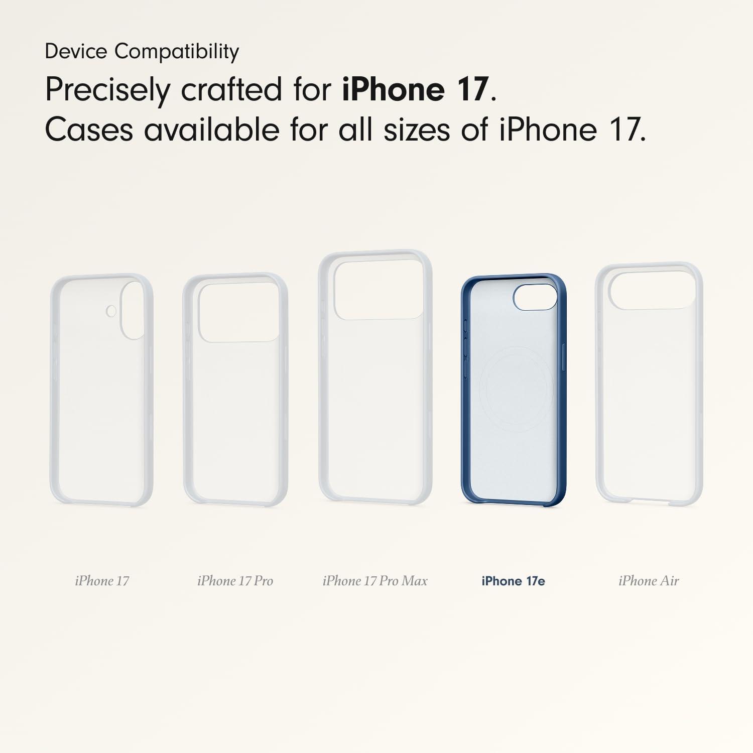 imageBeats iPhone 17e Case with MagSafe Thin and Light Hardshell Matt Finish Microfibre Lining Lime StoneBedrock Blue