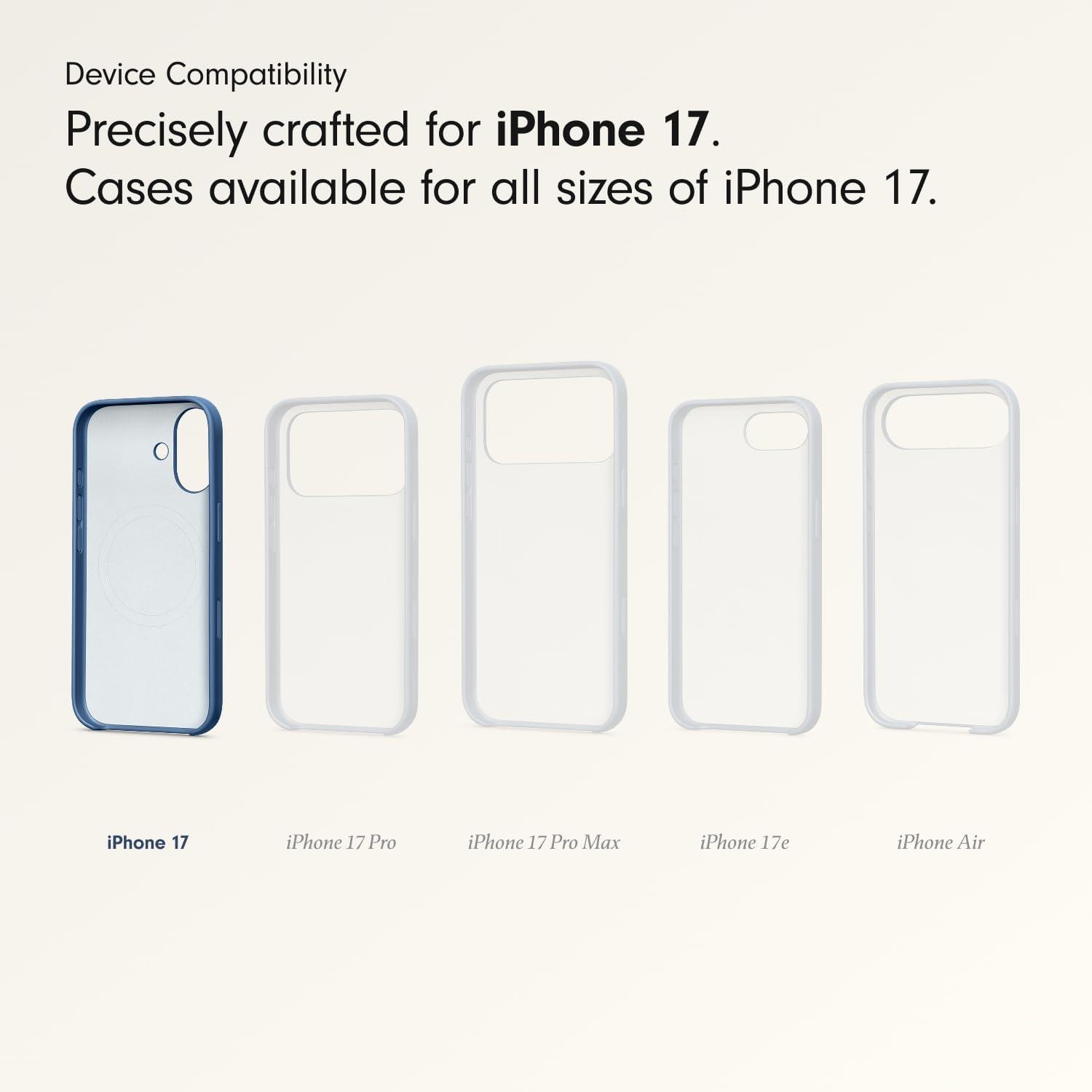 imageBeats iPhone 17e Case with MagSafe Thin and Light Hardshell Matt Finish Microfibre Lining Lime StoneBedrock Blue