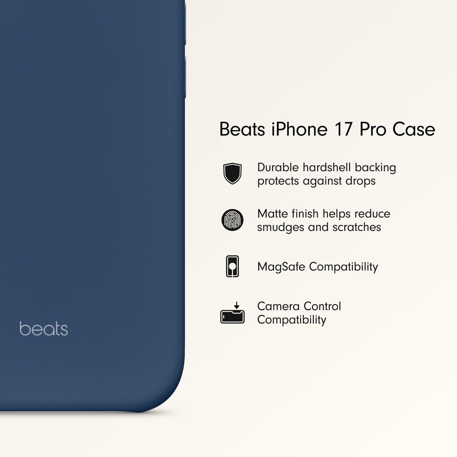 imageBeats iPhone 17e Case with MagSafe Thin and Light Hardshell Matt Finish Microfibre Lining Lime StoneBedrock Blue