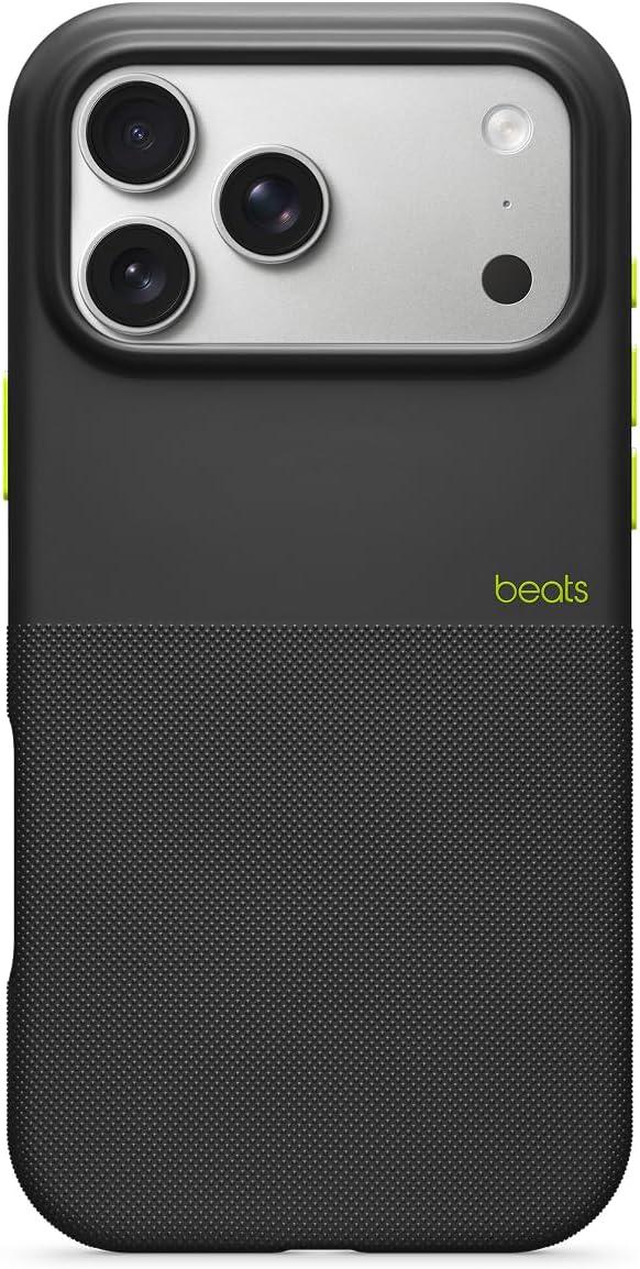 imageBeats iPhone 17e Case with MagSafe Thin and Light Hardshell Matt Finish Microfibre Lining Lime StoneEverest Black