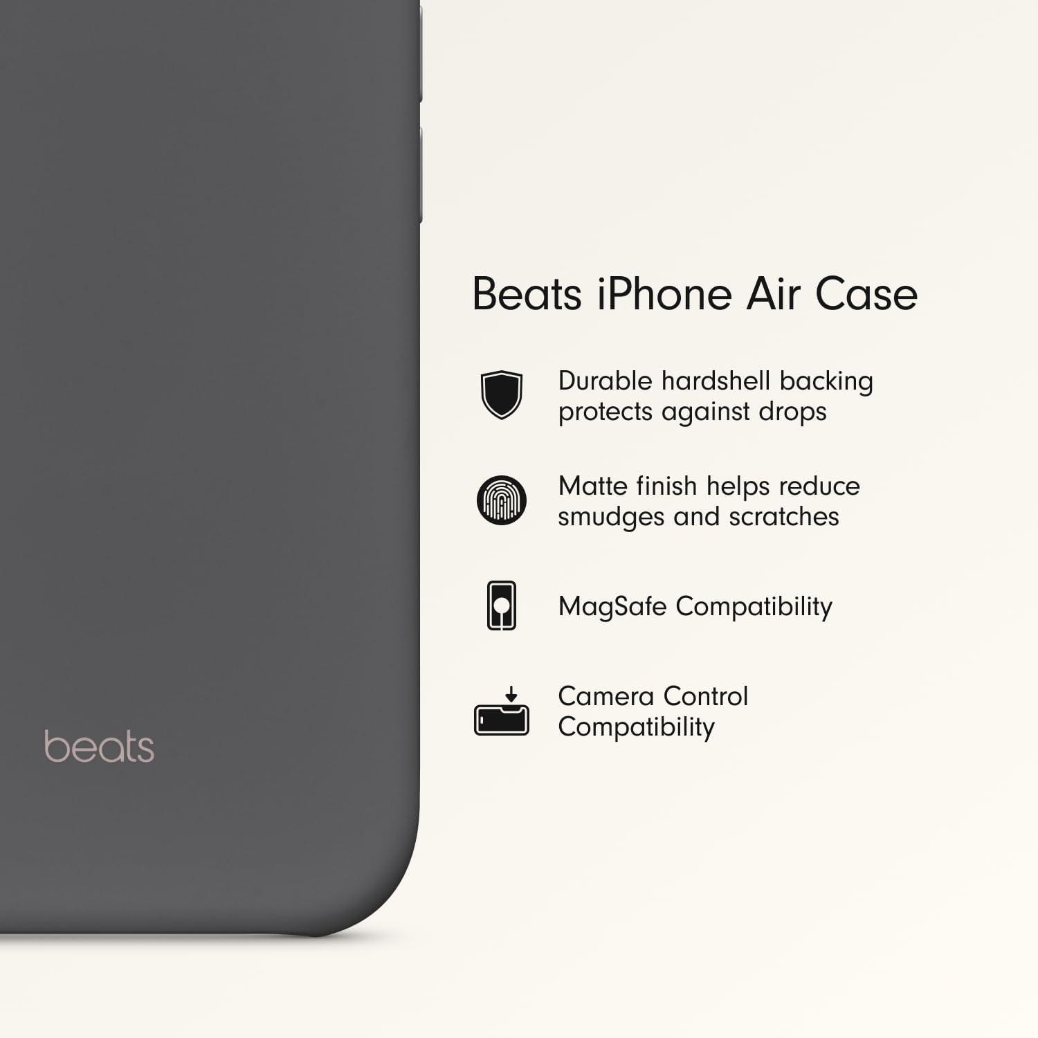 imageBeats iPhone 17e Case with MagSafe Thin and Light Hardshell Matt Finish Microfibre Lining Lime StoneGranite Grey