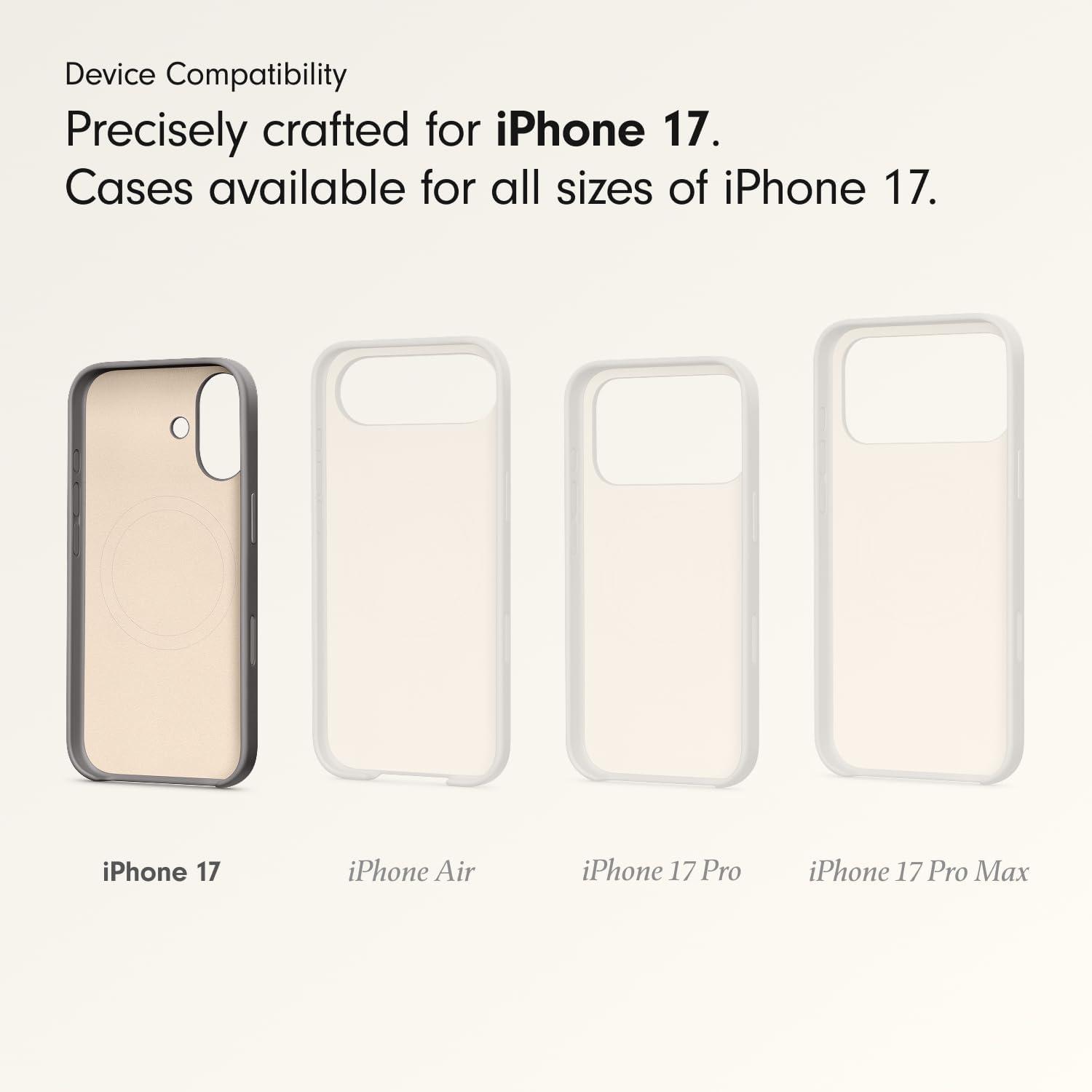imageBeats iPhone 17e Case with MagSafe Thin and Light Hardshell Matt Finish Microfibre Lining Lime StoneGranite Grey