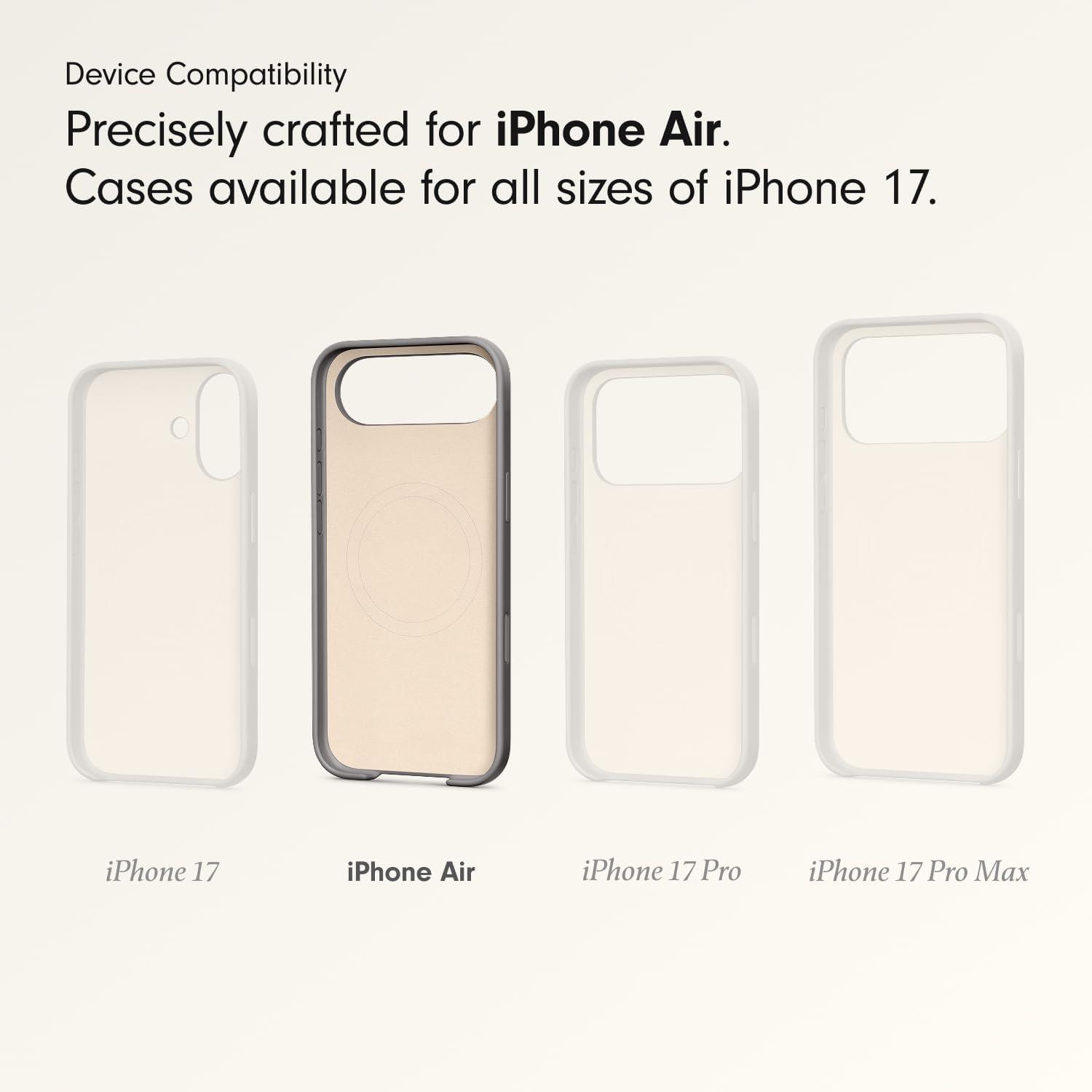imageBeats iPhone 17e Case with MagSafe Thin and Light Hardshell Matt Finish Microfibre Lining Lime StoneGranite Grey