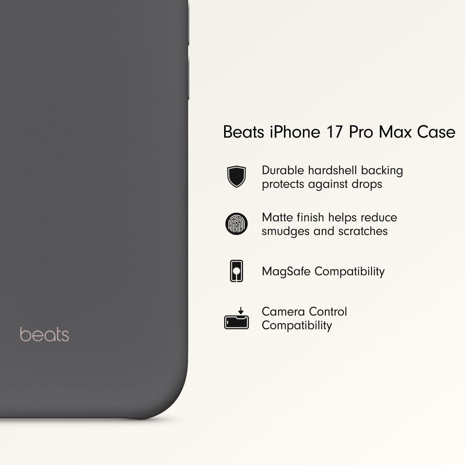 imageBeats iPhone 17e Case with MagSafe Thin and Light Hardshell Matt Finish Microfibre Lining Lime StoneGranite Grey