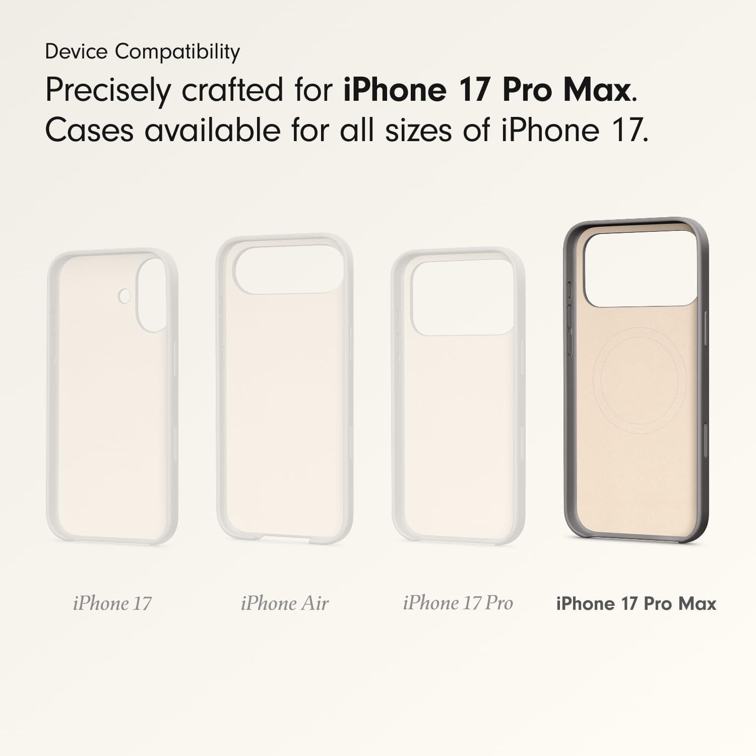imageBeats iPhone 17e Case with MagSafe Thin and Light Hardshell Matt Finish Microfibre Lining Lime StoneGranite Grey