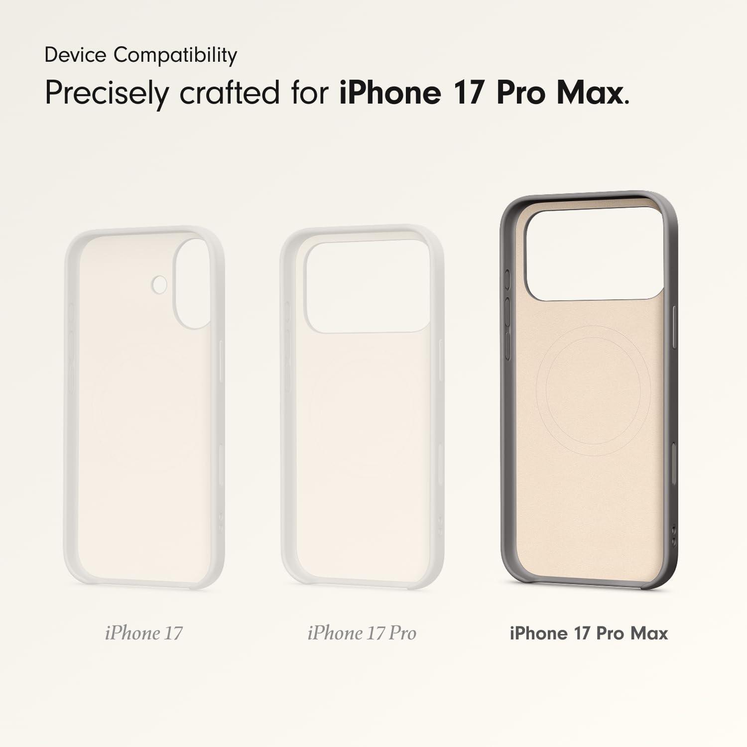 imageBeats iPhone 17e Case with MagSafe Thin and Light Hardshell Matt Finish Microfibre Lining Lime StoneGranite Grey