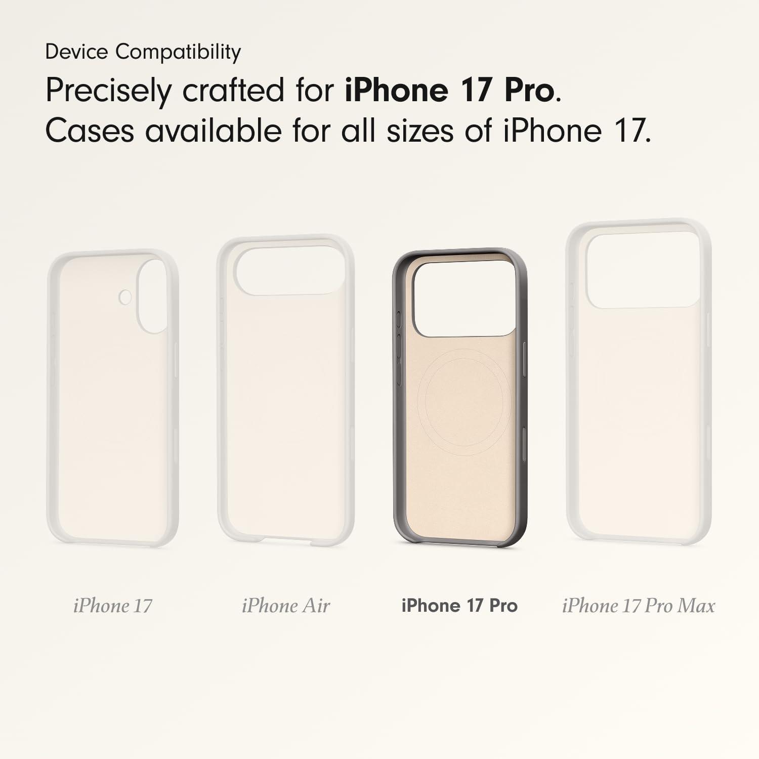 imageBeats iPhone 17e Case with MagSafe Thin and Light Hardshell Matt Finish Microfibre Lining Lime StoneGranite Grey