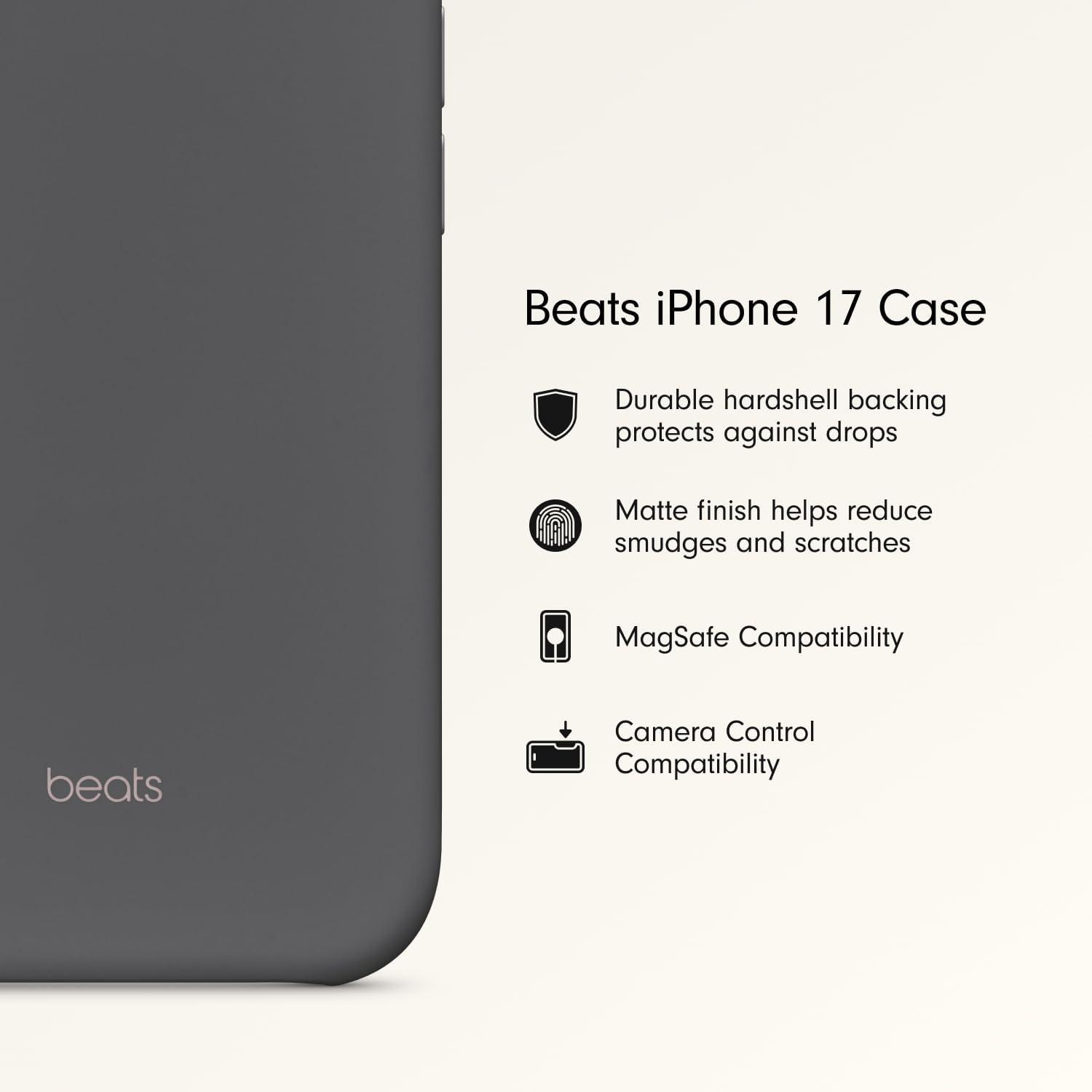 imageBeats iPhone 17e Case with MagSafe Thin and Light Hardshell Matt Finish Microfibre Lining Lime StoneGranite Grey