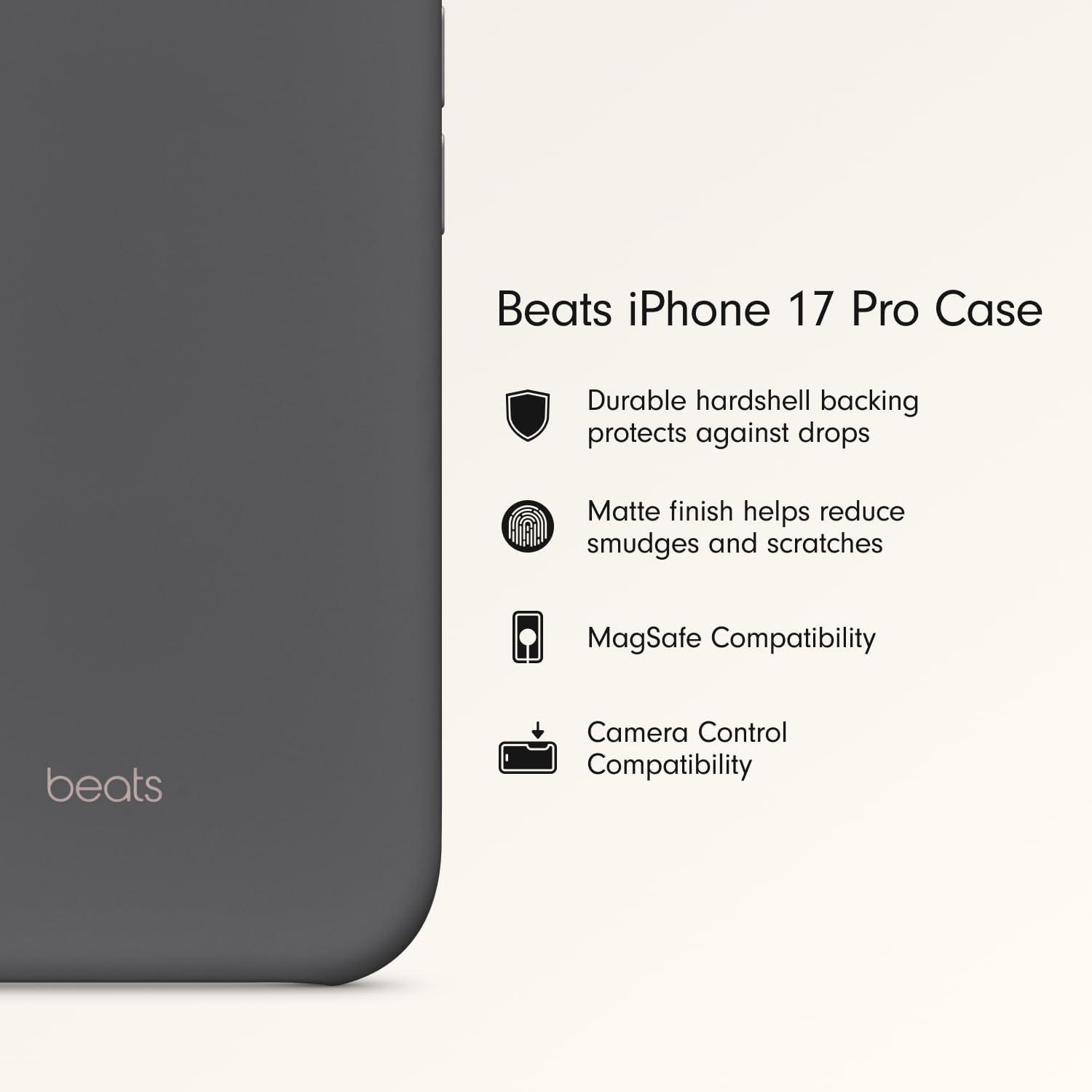 imageBeats iPhone 17e Case with MagSafe Thin and Light Hardshell Matt Finish Microfibre Lining Lime StoneGranite Grey