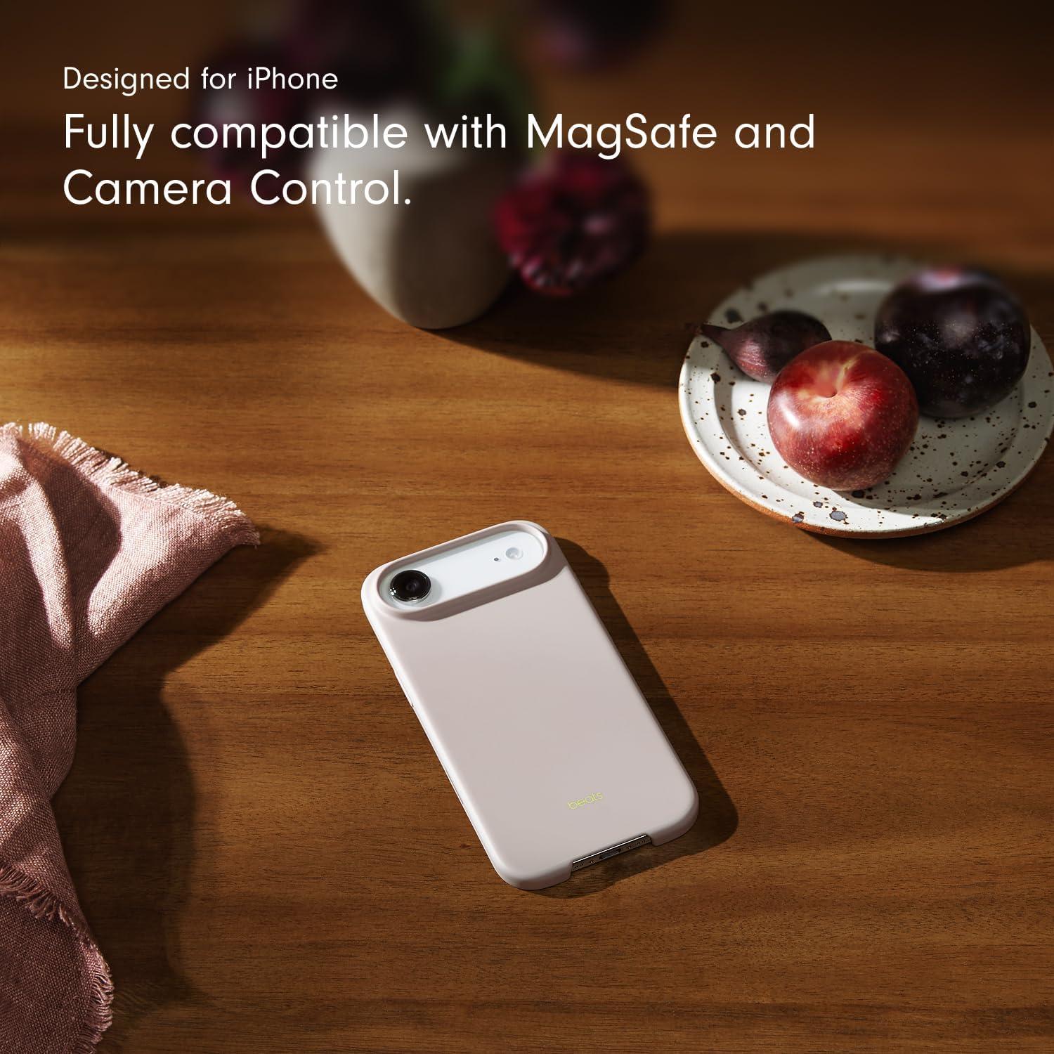 imageBeats iPhone 17e Case with MagSafe Thin and Light Hardshell Matt Finish Microfibre Lining Lime StoneLime Stone