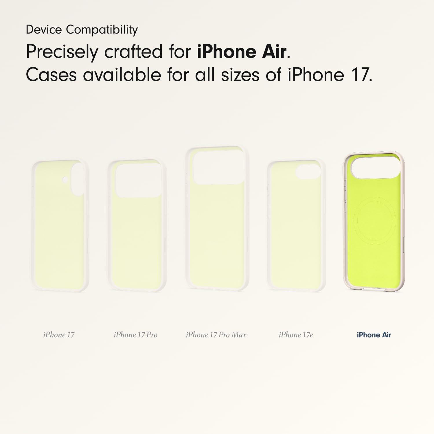 imageBeats iPhone 17e Case with MagSafe Thin and Light Hardshell Matt Finish Microfibre Lining Lime StoneLime Stone