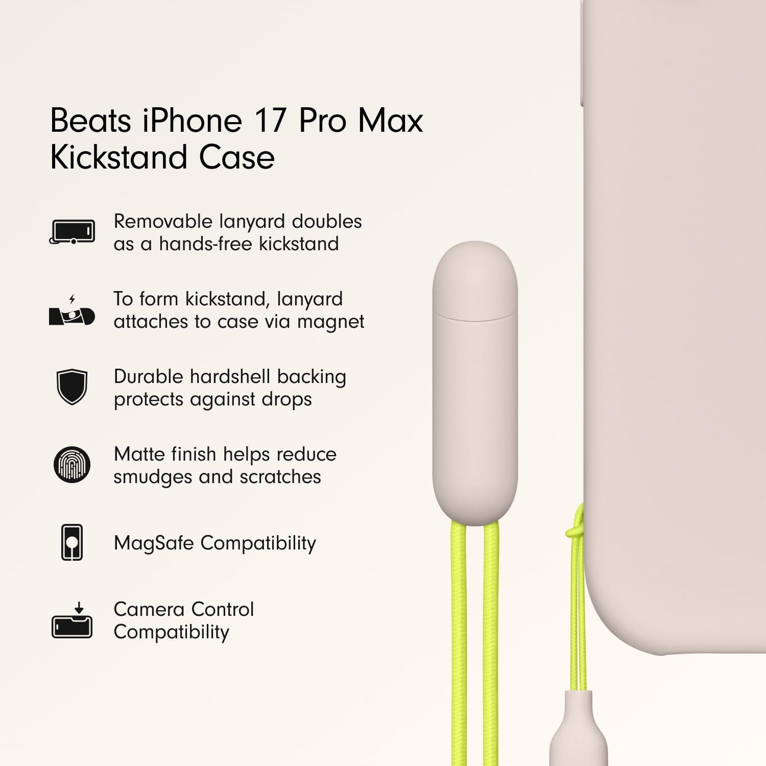imageBeats iPhone 17e Case with MagSafe Thin and Light Hardshell Matt Finish Microfibre Lining Lime StoneLime Stone