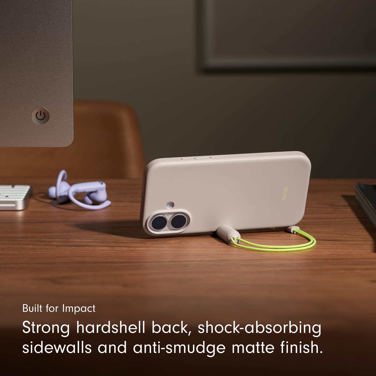 imageBeats iPhone 17e Case with MagSafe Thin and Light Hardshell Matt Finish Microfibre Lining Lime StoneLime Stone