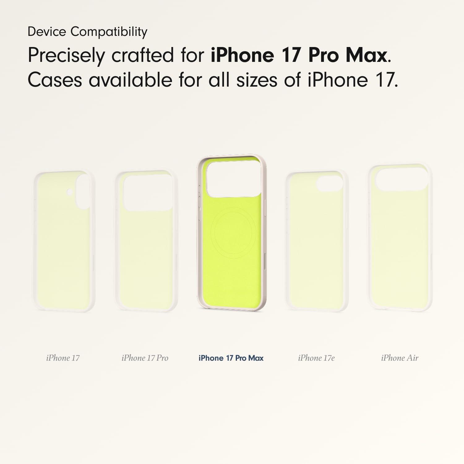 imageBeats iPhone 17e Case with MagSafe Thin and Light Hardshell Matt Finish Microfibre Lining Lime StoneLime Stone