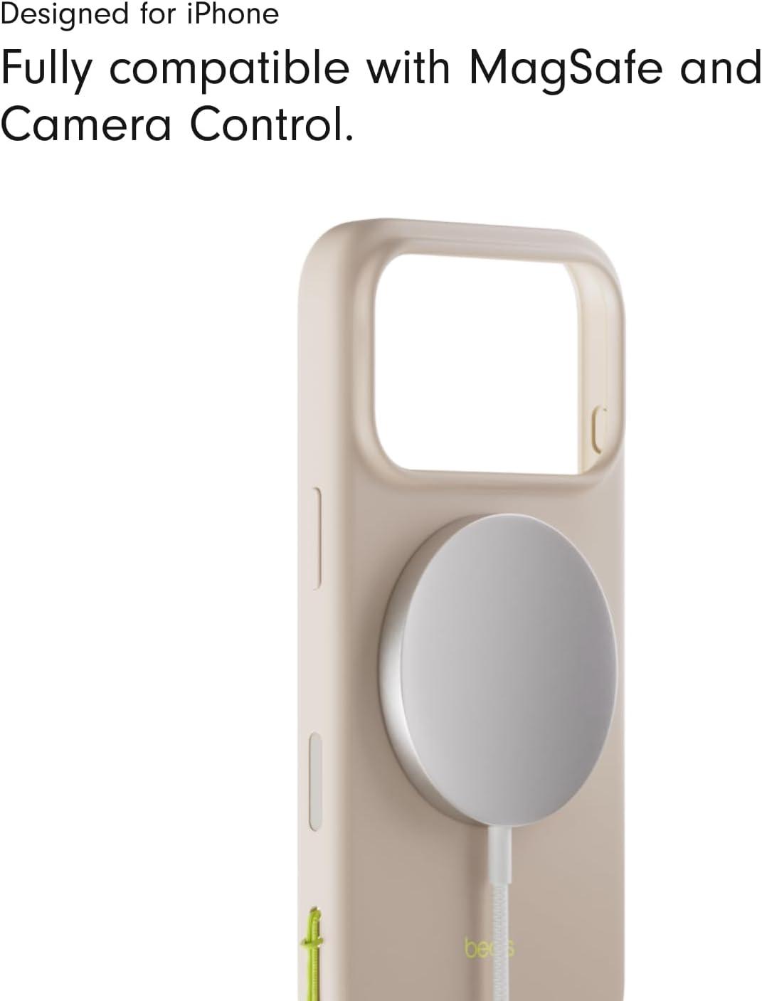 imageBeats iPhone 17e Case with MagSafe Thin and Light Hardshell Matt Finish Microfibre Lining Lime StoneLime Stone