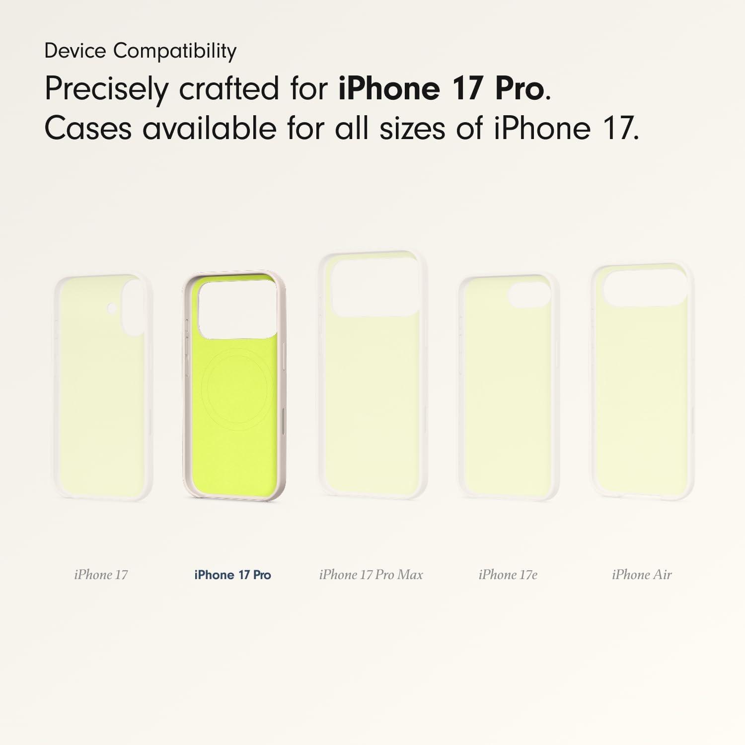 imageBeats iPhone 17e Case with MagSafe Thin and Light Hardshell Matt Finish Microfibre Lining Lime StoneLime Stone
