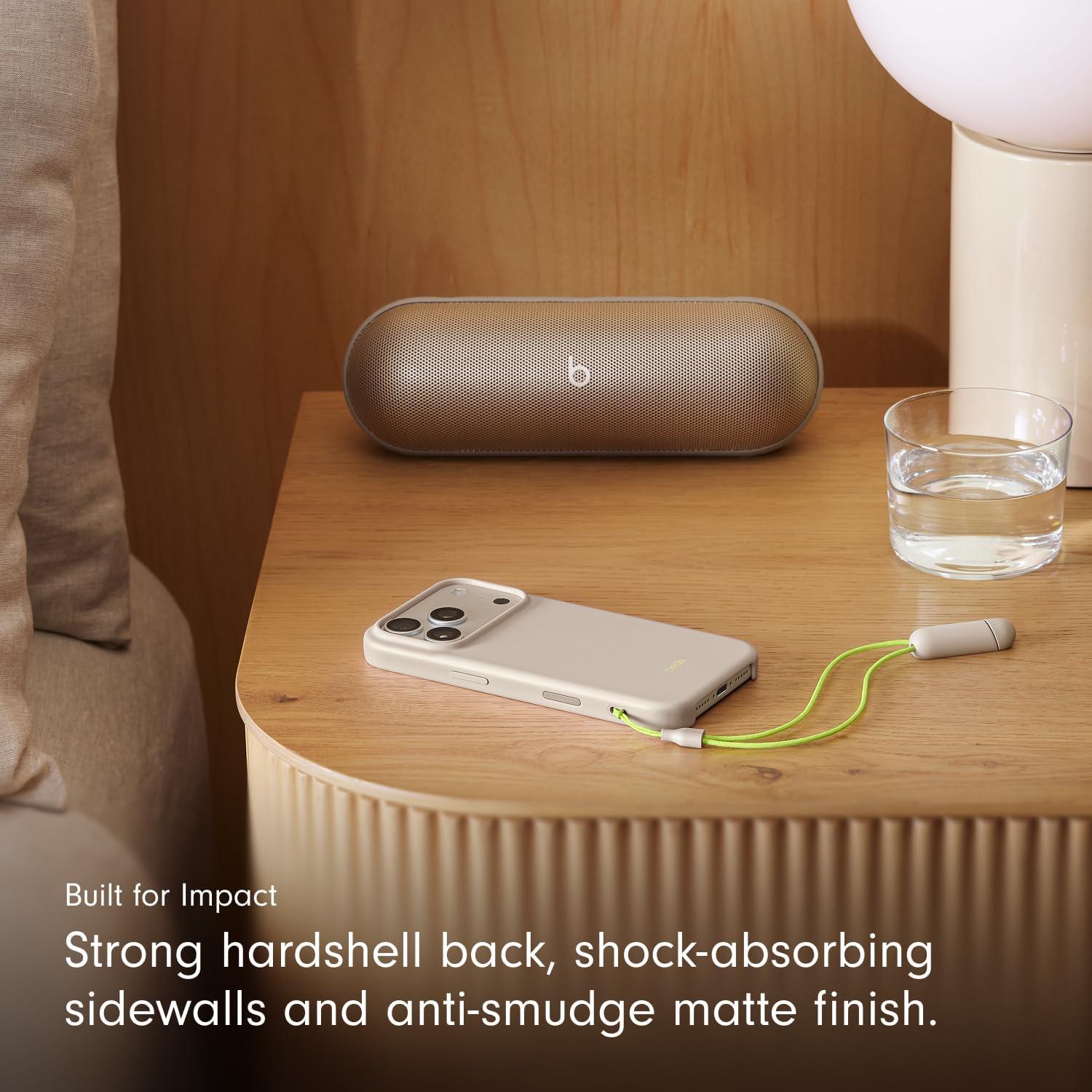 imageBeats iPhone 17e Case with MagSafe Thin and Light Hardshell Matt Finish Microfibre Lining Lime StoneLime Stone