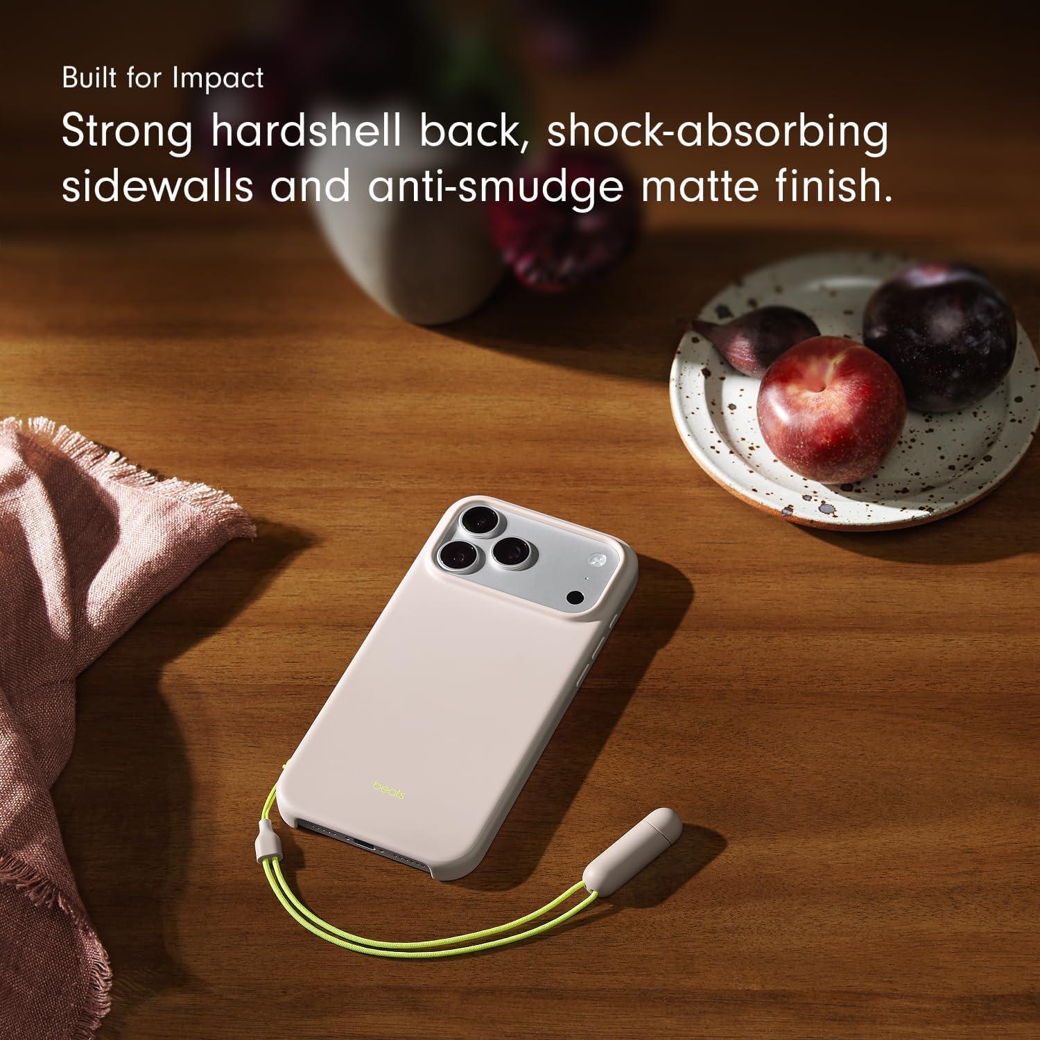 imageBeats iPhone 17e Case with MagSafe Thin and Light Hardshell Matt Finish Microfibre Lining Lime StoneLime Stone