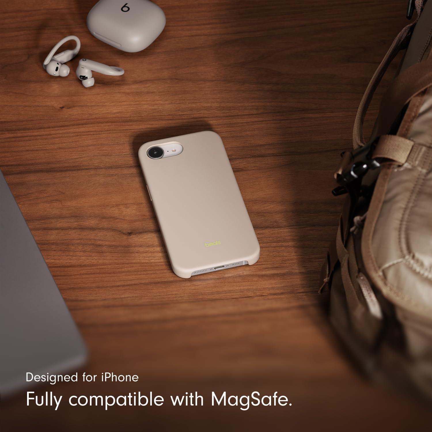 imageBeats iPhone 17e Case with MagSafe Thin and Light Hardshell Matt Finish Microfibre Lining Lime StoneLime Stone