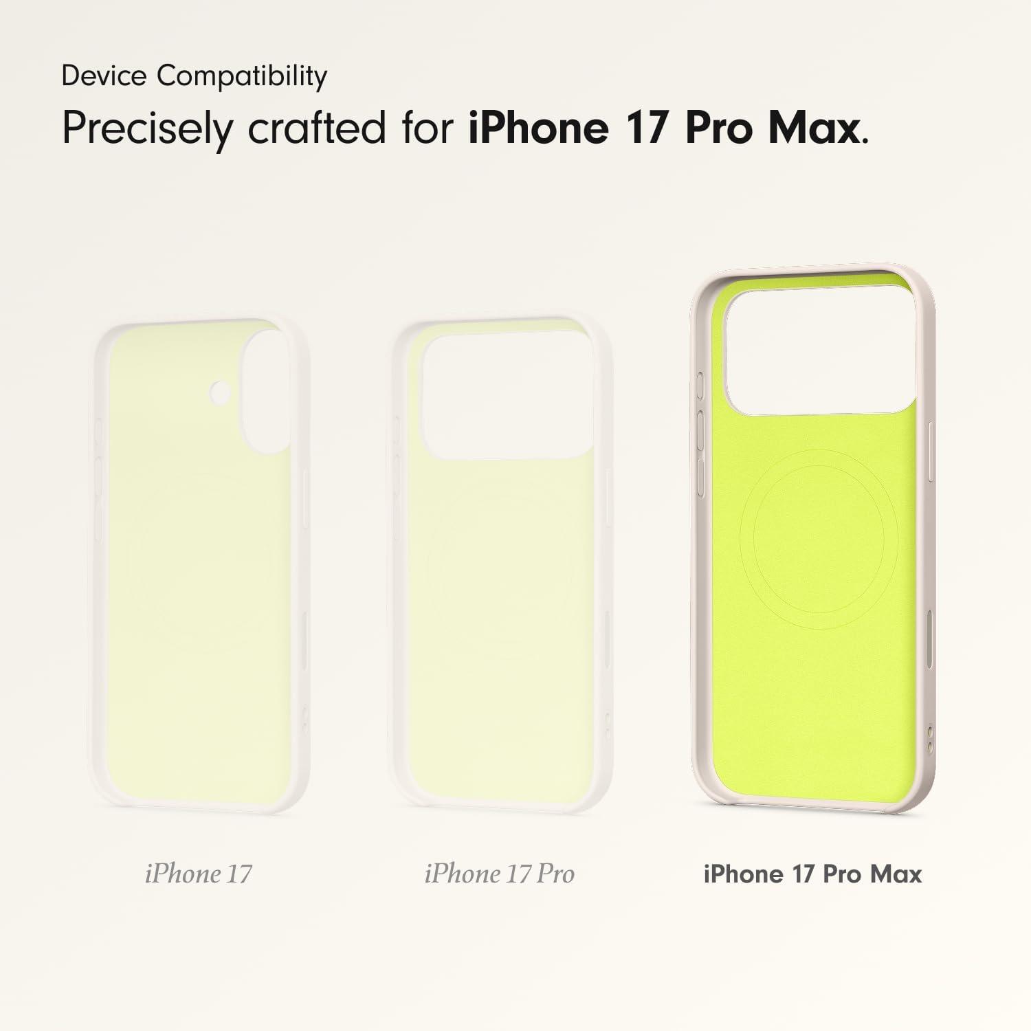 imageBeats iPhone 17e Case with MagSafe Thin and Light Hardshell Matt Finish Microfibre Lining Lime StoneLime Stone