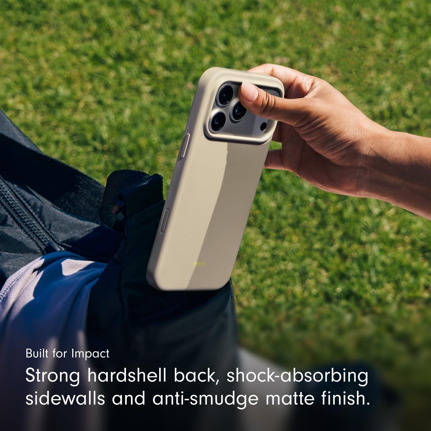 imageBeats iPhone 17e Case with MagSafe Thin and Light Hardshell Matt Finish Microfibre Lining Lime StoneLime Stone