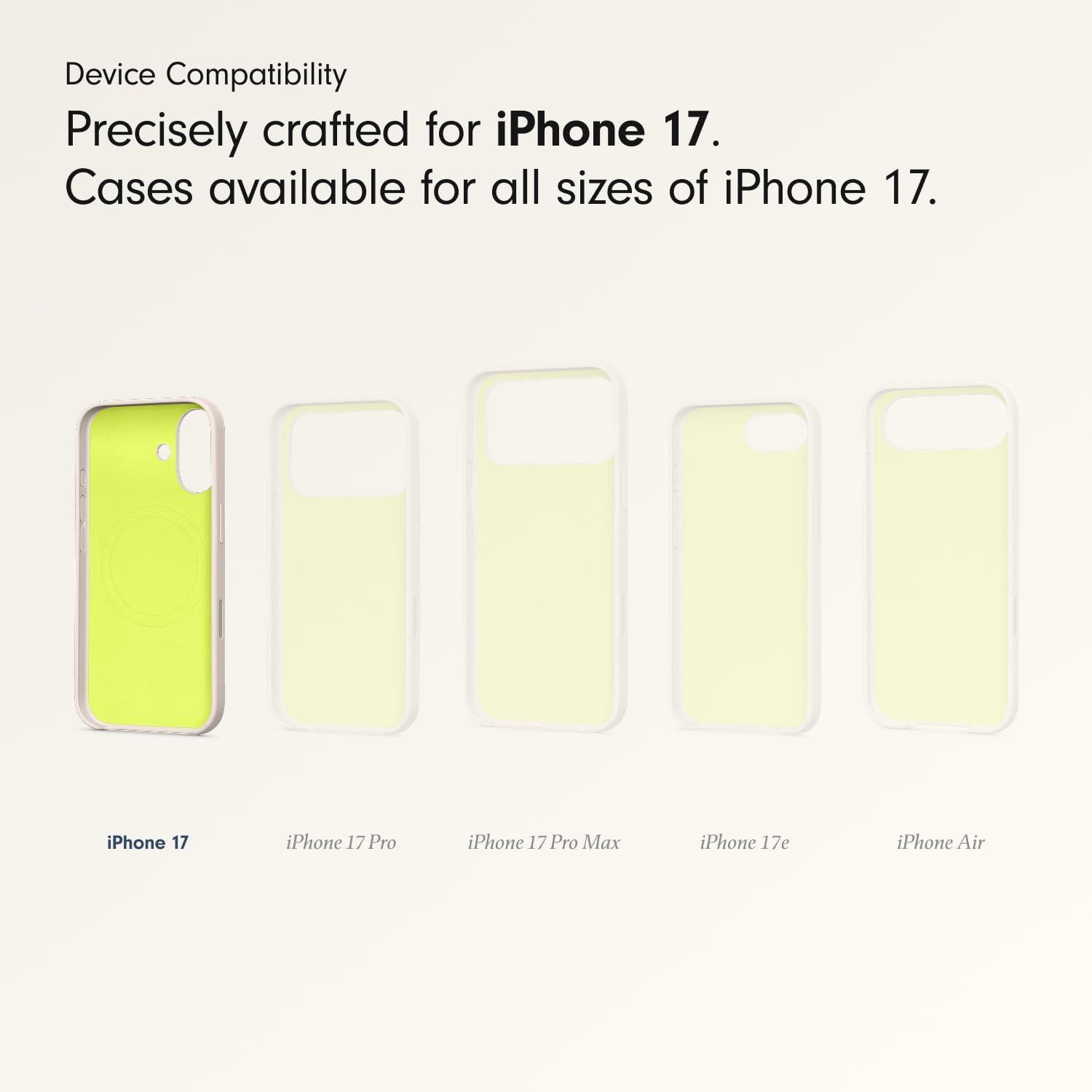 imageBeats iPhone 17e Case with MagSafe Thin and Light Hardshell Matt Finish Microfibre Lining Lime StoneLime Stone