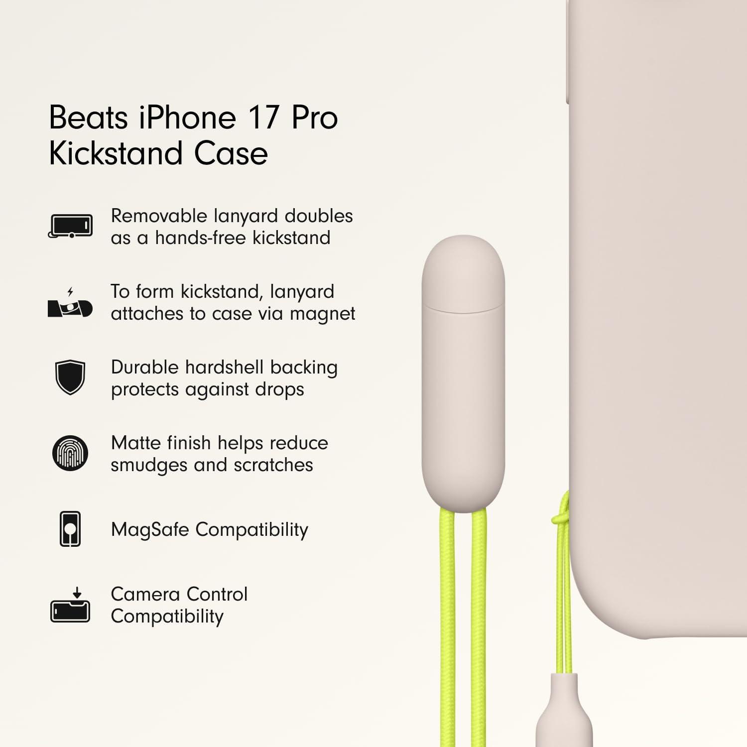 imageBeats iPhone 17e Case with MagSafe Thin and Light Hardshell Matt Finish Microfibre Lining Lime StoneLime Stone