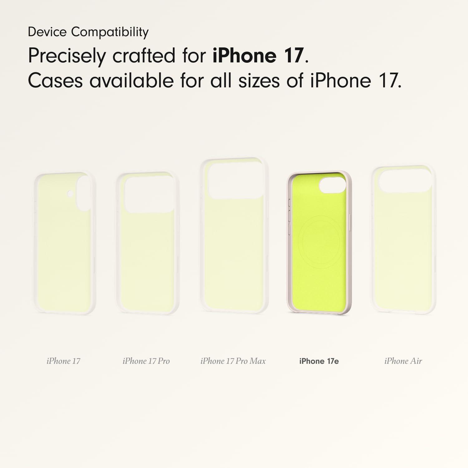 imageBeats iPhone 17e Case with MagSafe Thin and Light Hardshell Matt Finish Microfibre Lining Lime StoneLime Stone