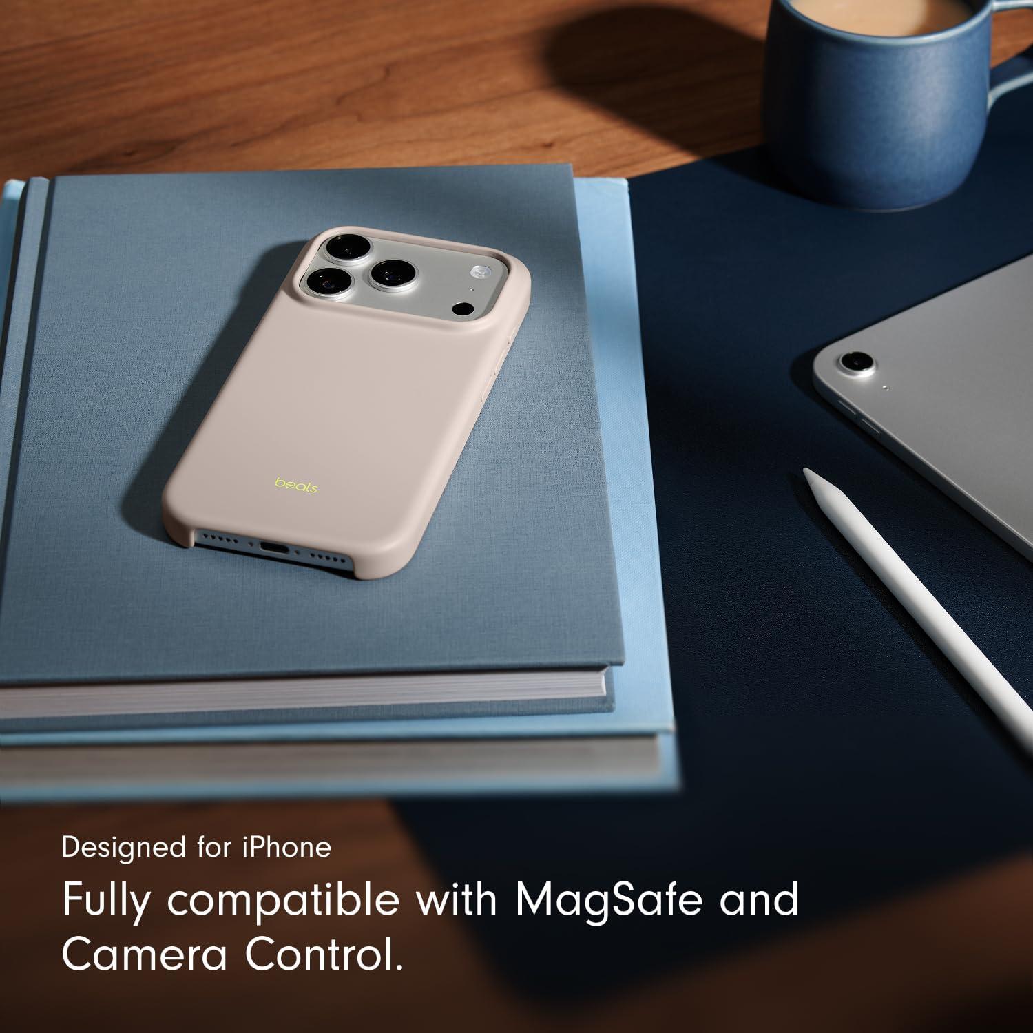 imageBeats iPhone 17e Case with MagSafe Thin and Light Hardshell Matt Finish Microfibre Lining Lime StoneLime Stone