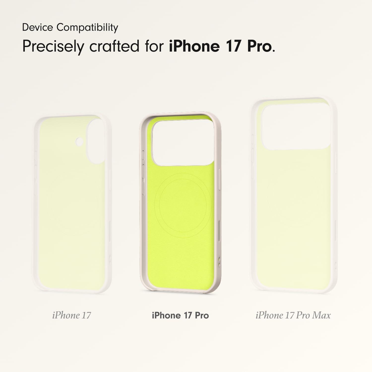 imageBeats iPhone 17e Case with MagSafe Thin and Light Hardshell Matt Finish Microfibre Lining Lime StoneLime Stone